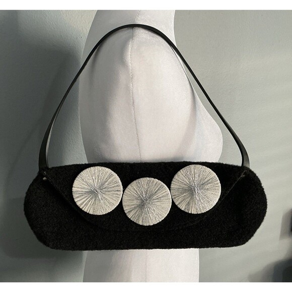 Vacide Erda Zimic Felt Purse Bag Hand Made In Peru - Picture 1 of 6